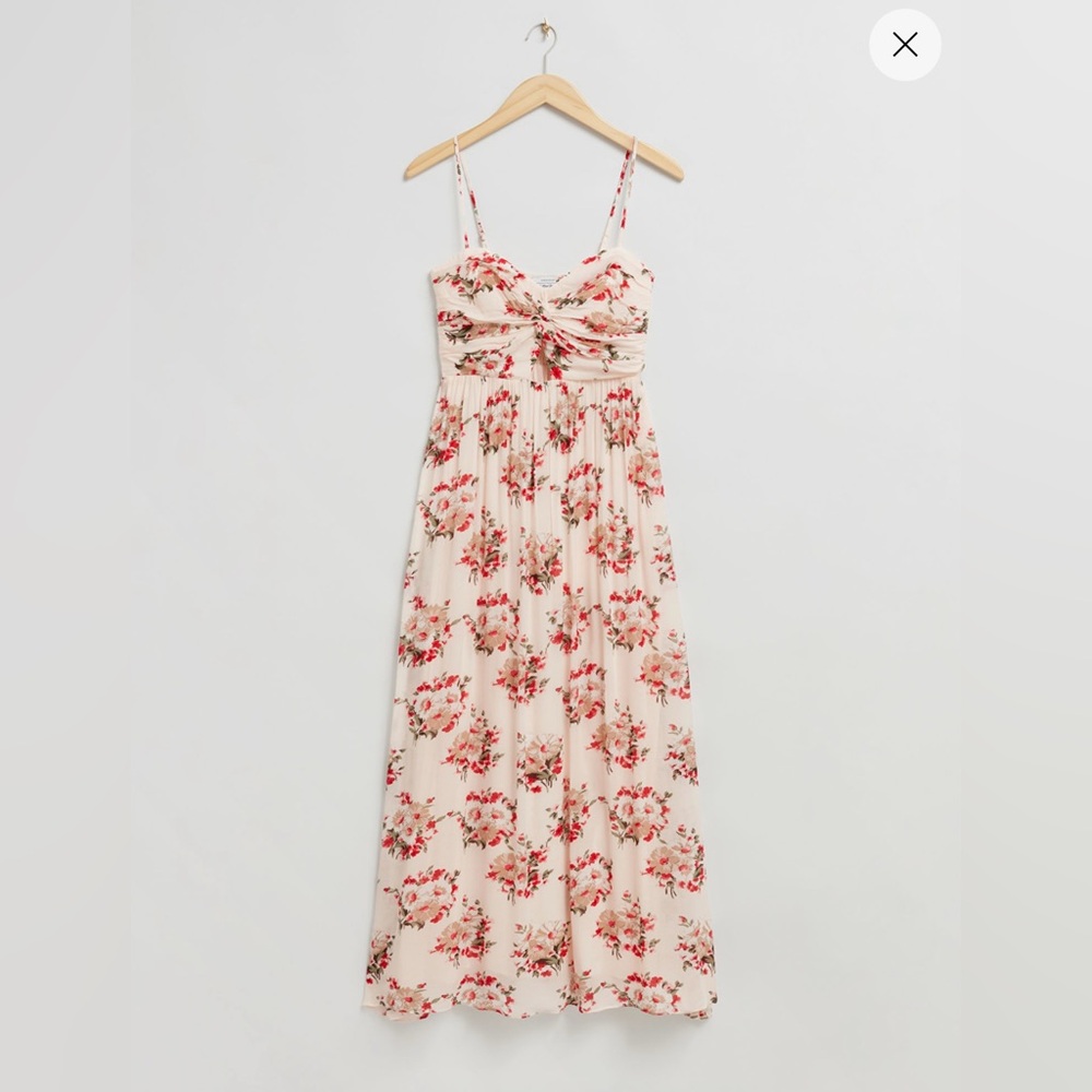 & Other Stories Twist Front Bustier Dress NWT